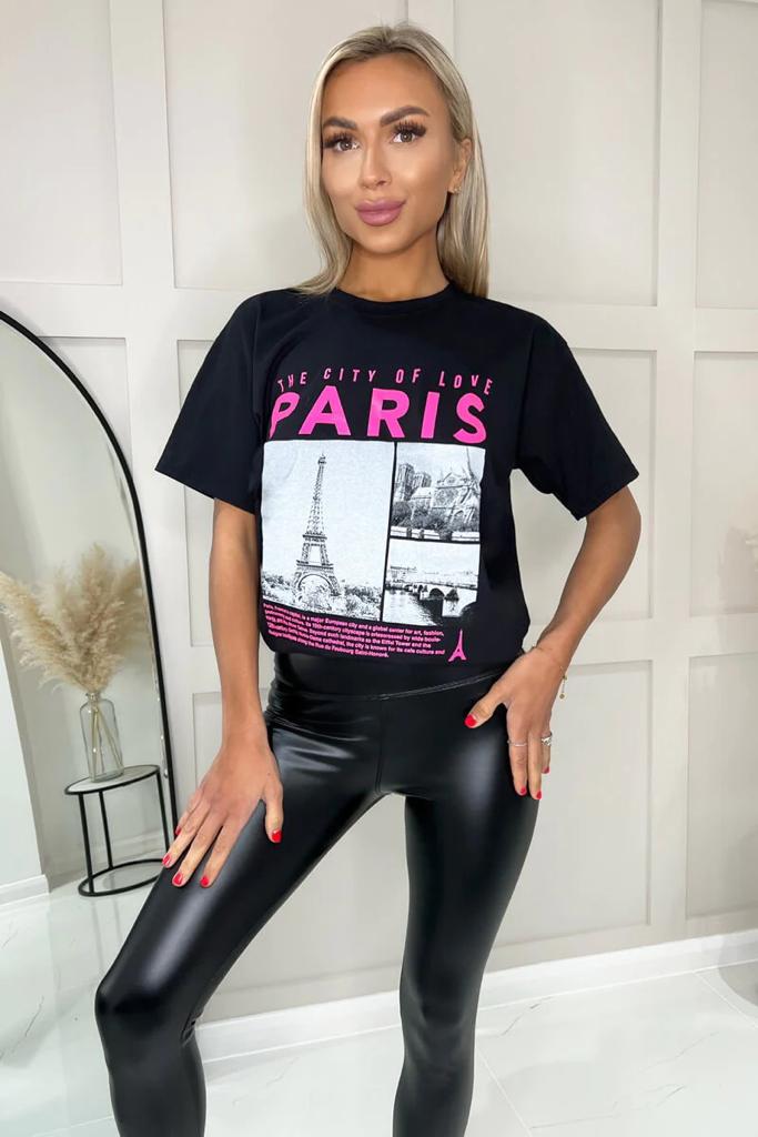 " CITY OF PARIS " Oversized T-Shirt - Dressmedolly