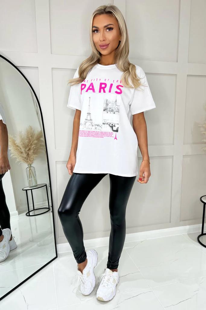 " CITY OF PARIS " Oversized T-Shirt - Dressmedolly