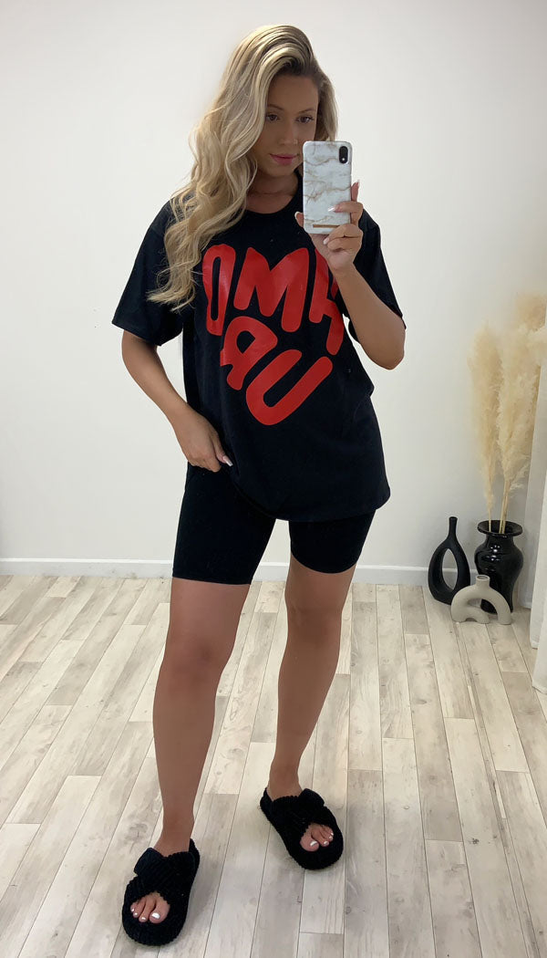 Amour Slogan Tshirt Top - Dressmedolly