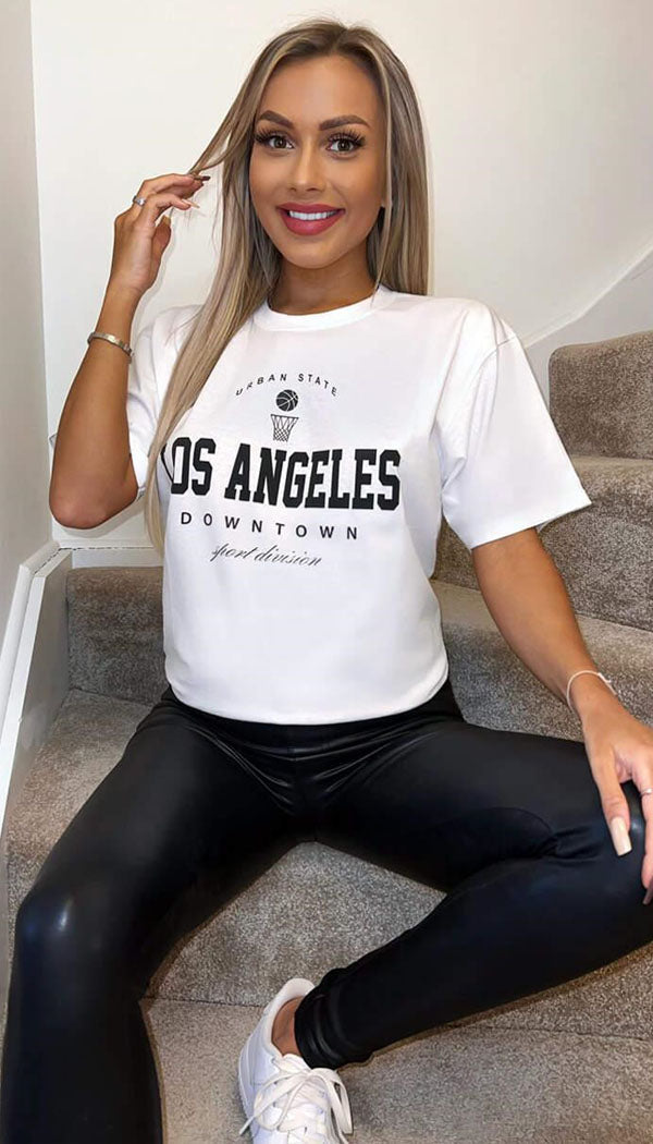 " LOS ANGELES " Oversized T-Shirt - Dressmedolly