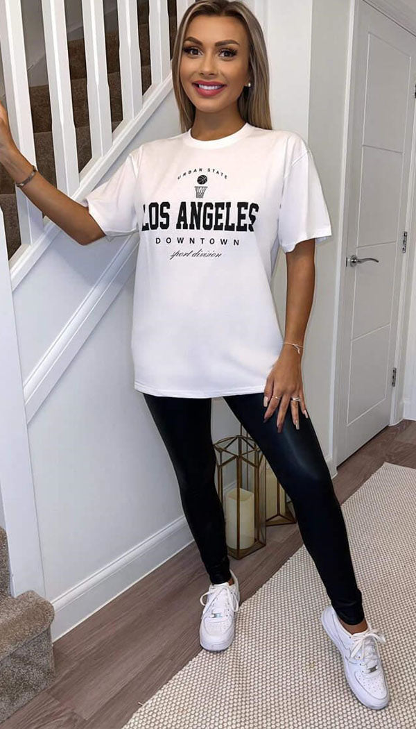 " LOS ANGELES " Oversized T-Shirt - Dressmedolly