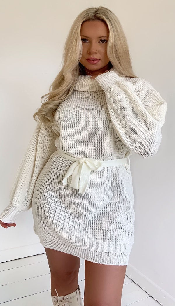 Tie front shop jumper dress
