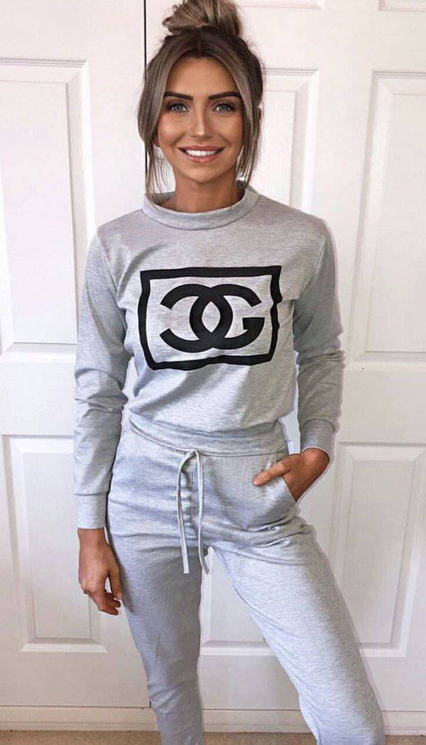 Chanel sale velour tracksuit