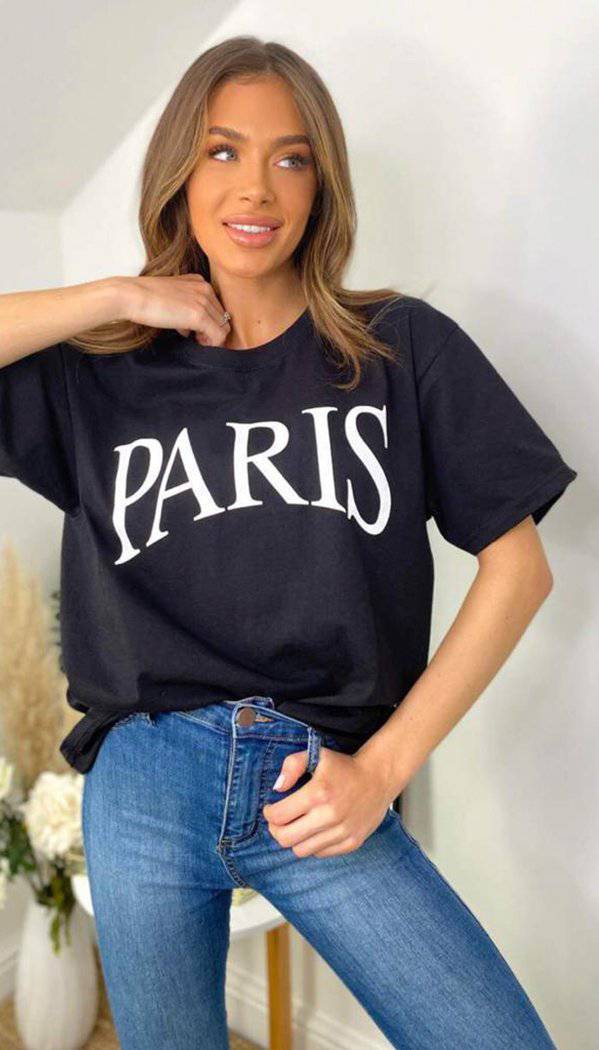 "Paris" Short Sleeved Jersey T-Shirt - Dressmedolly