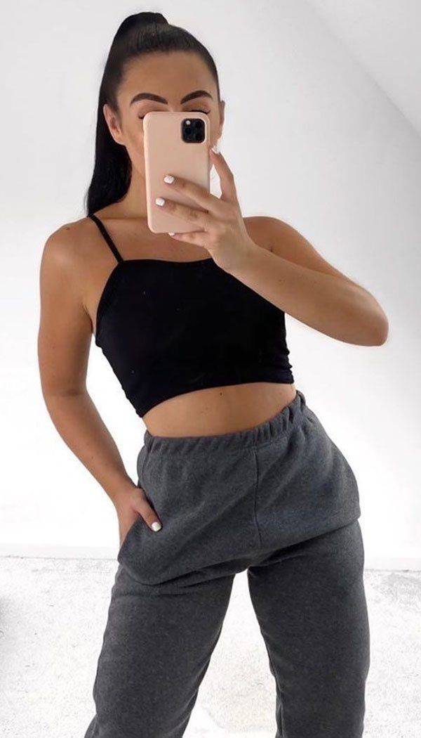 Strappy Jersey Crop Top - Dressmedolly