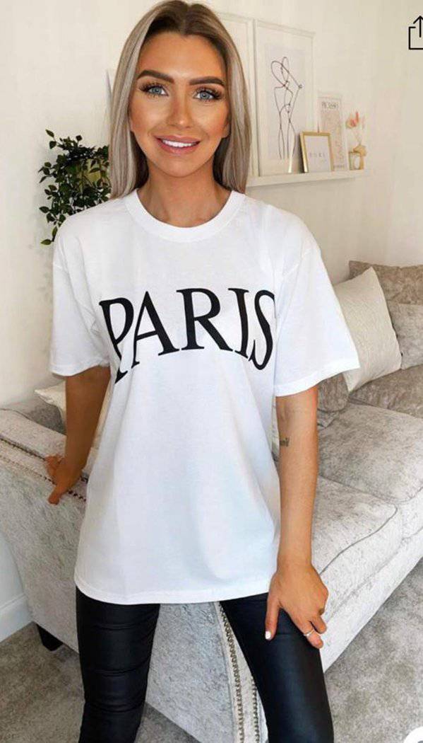 "Paris" Short Sleeved Jersey T-Shirt - Dressmedolly