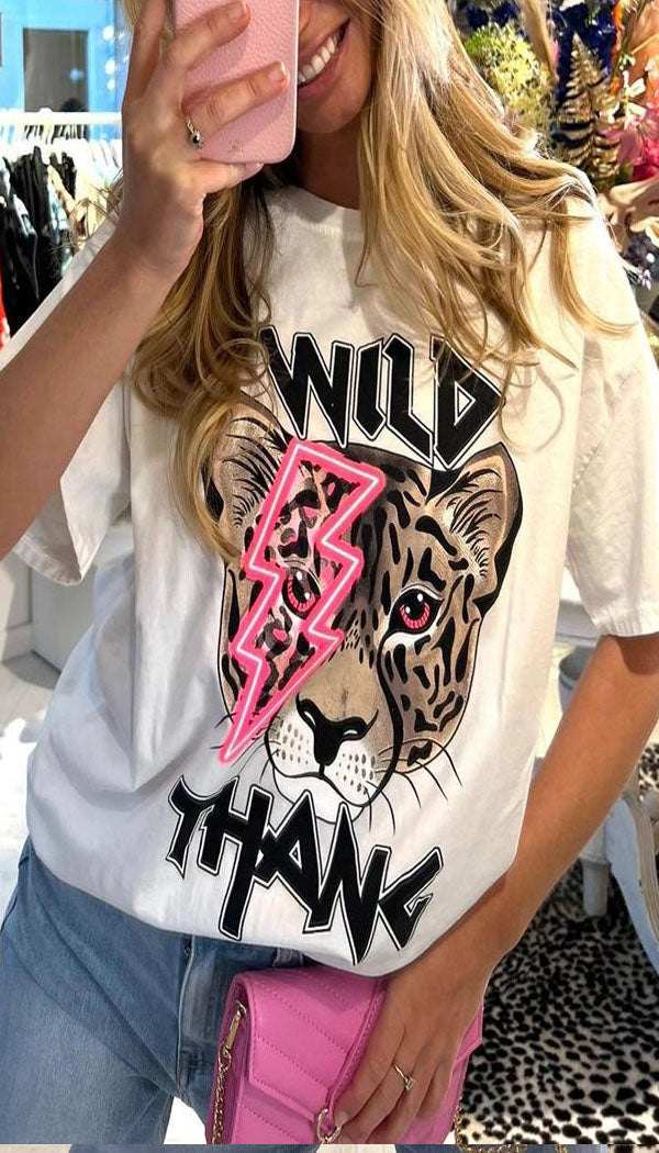 "WILD THANG" Oversized T-Shirt - Dressmedolly