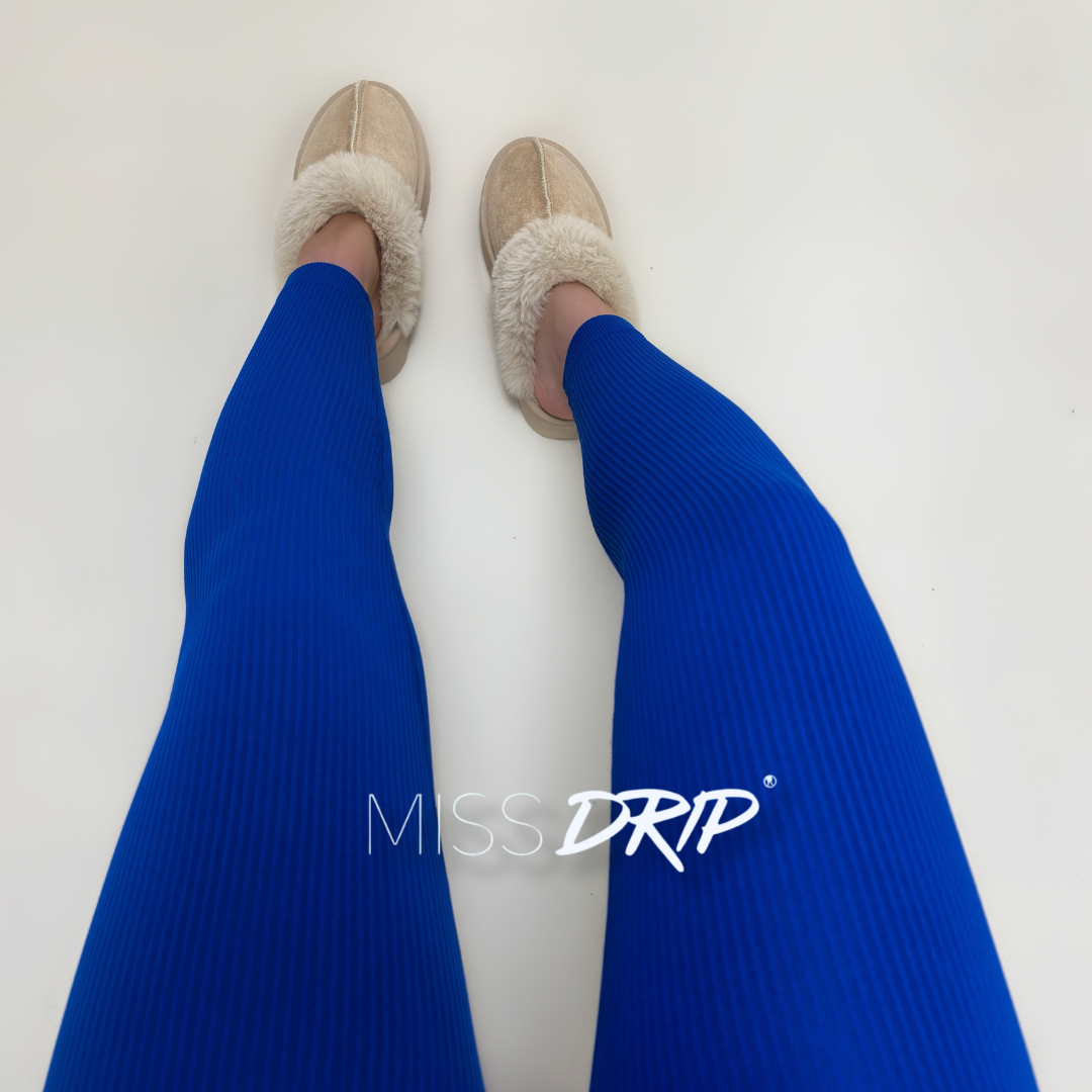 The Camilla High Waisted Thick Ribbed Leggings
