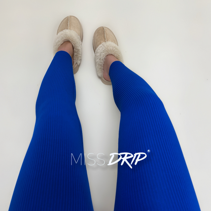 The Camilla High Waisted Thick Ribbed Leggings