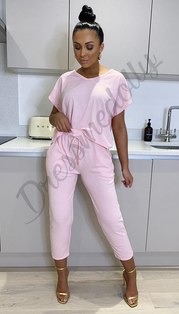 The V- Neck Short Sleeved Tracksuit - Dressmedolly