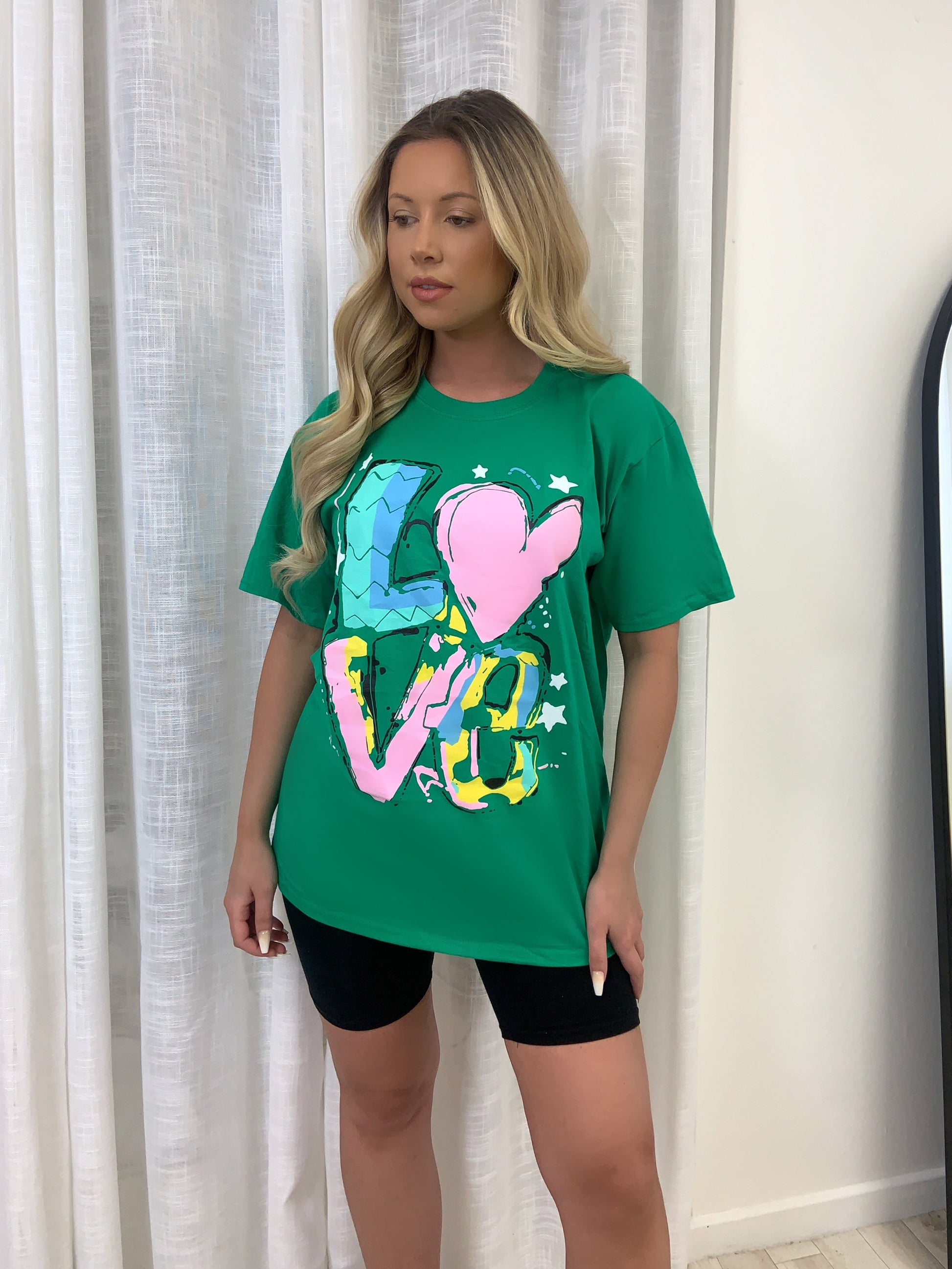 LOVE Splash Colour T-Shirt - Dressmedolly