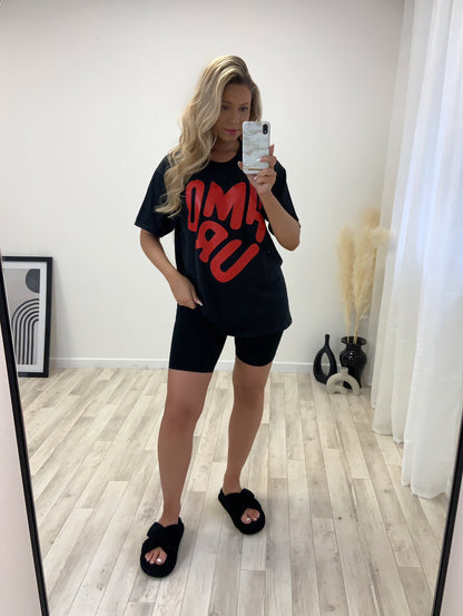 Amour Slogan Tshirt Top - Dressmedolly