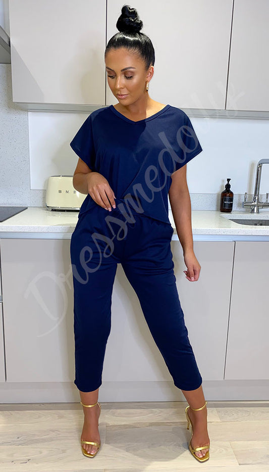 The V- Neck Short Sleeved Tracksuit - Dressmedolly