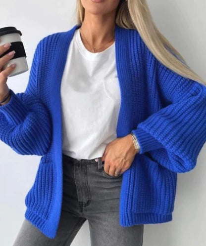 Short Balloon Knitted Cardigan - Dressmedolly