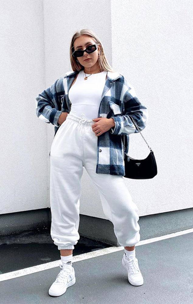Check Oversized Shacket - Dressmedolly