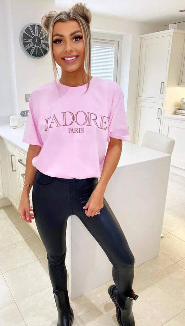 "J'Adore Paris" Short Sleeved T-shirt - Dressmedolly