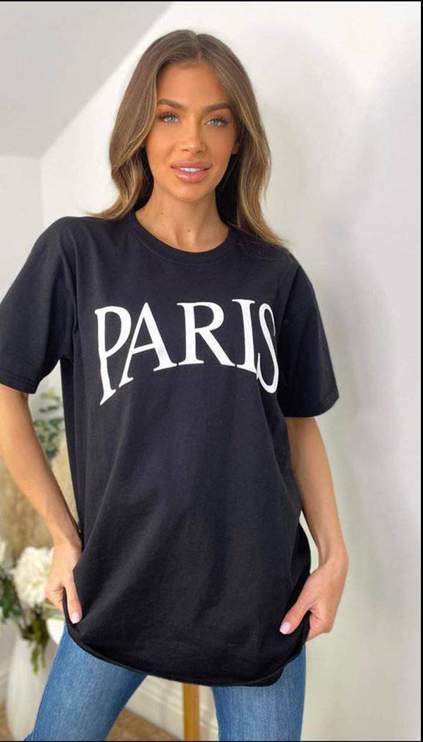 "Paris" Short Sleeved Jersey T-Shirt - Dressmedolly