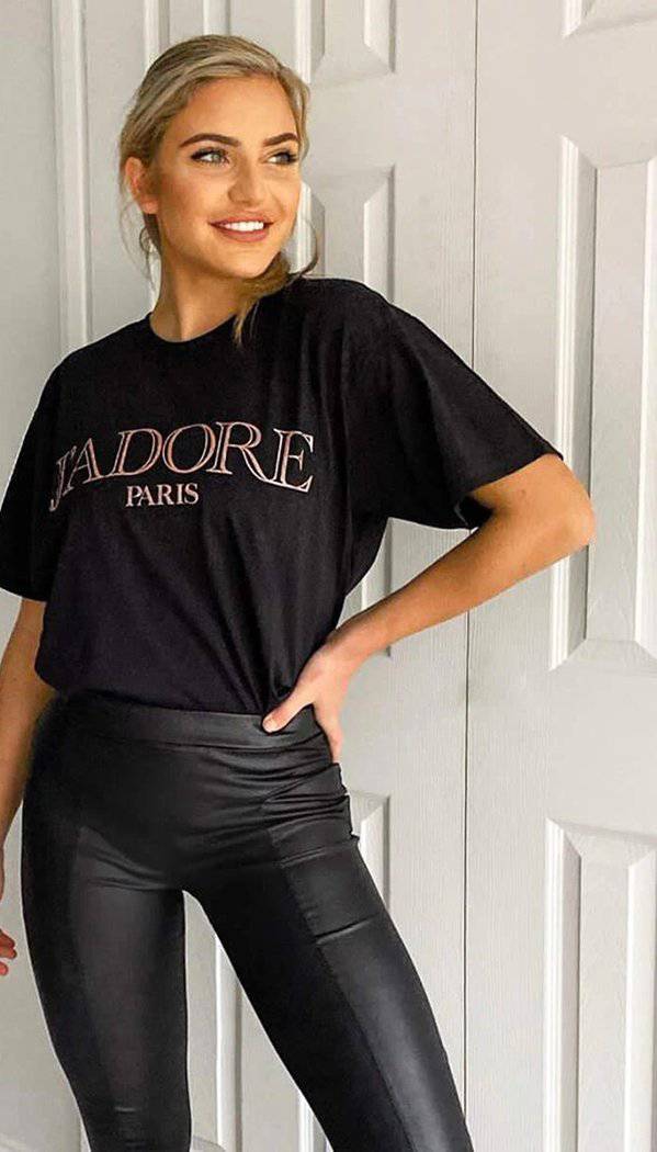 "J'Adore Paris" Short Sleeved T-shirt - Dressmedolly