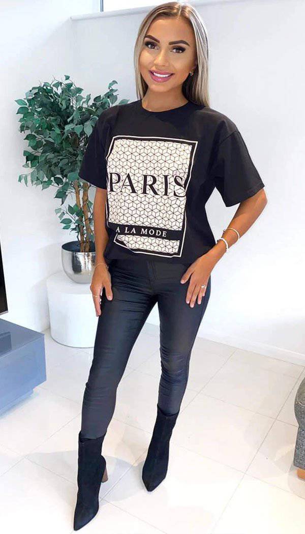 "PARIS A LA MODE " T-Shirt - Dressmedolly