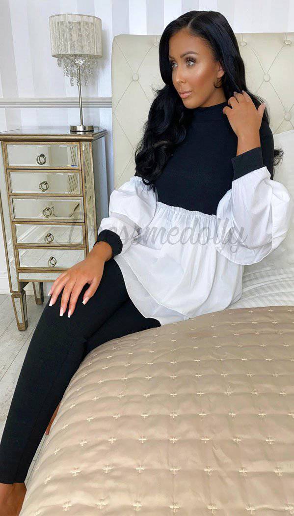 Peekaboo Hem Lounge Wear Two Piece Set - Dressmedolly