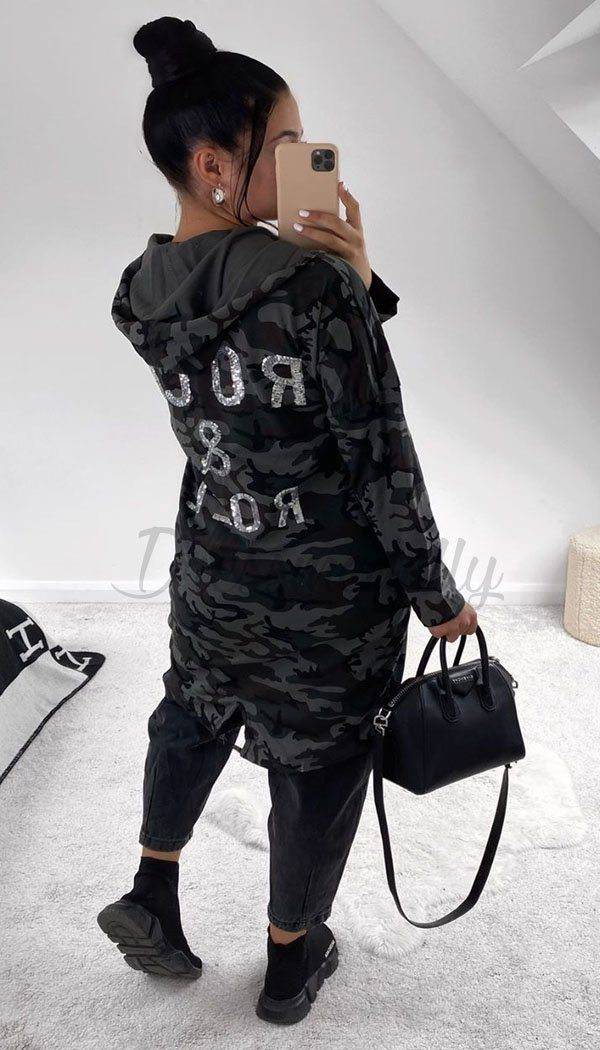 "ROCK AND ROLL" Oversized Hoodie - Dressmedolly