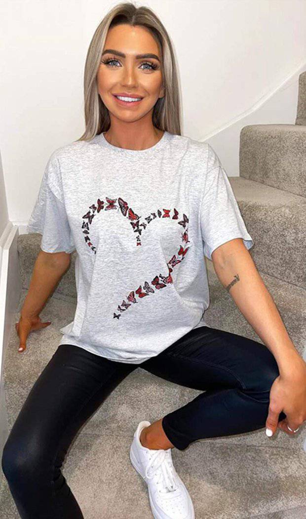 Butterfly Heart Short Sleeved T-shirt - Dressmedolly