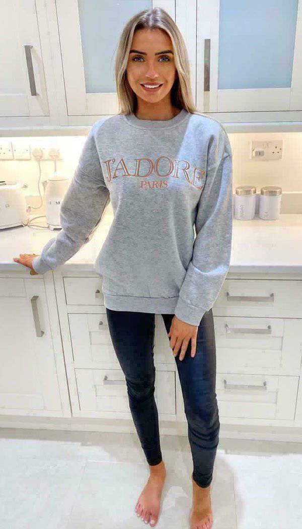 The "Jadore" Sweater Sweatshirt - Dressmedolly
