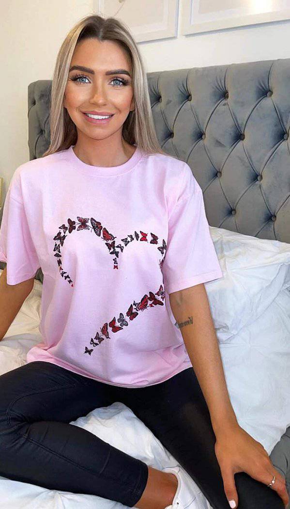 Butterfly Heart Short Sleeved T-shirt - Dressmedolly