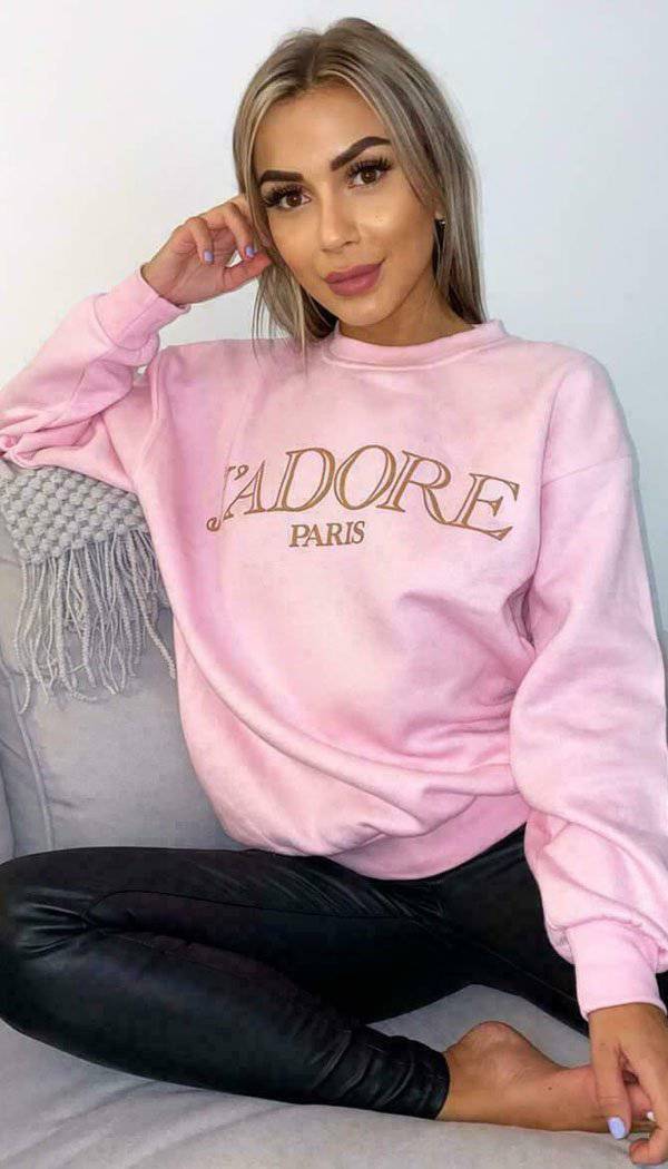 The "Jadore" Sweater Sweatshirt - Dressmedolly