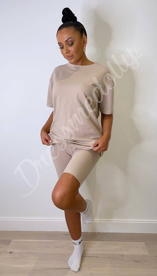 Quality Cycling Shorts and T-shirt Two Piece Set - Dressmedolly