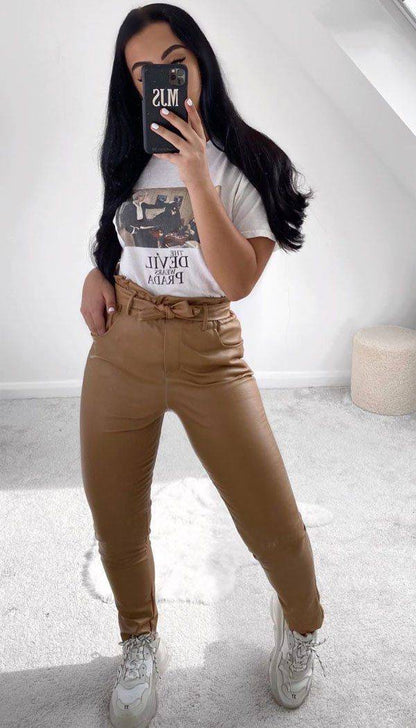 Faux Paper Bag Trousers - Dressmedolly